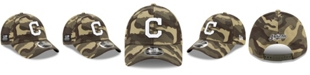 New Era Men's Camo Cleveland Indians 2021 Armed Forces Day 9Forty Adjustable Hat
